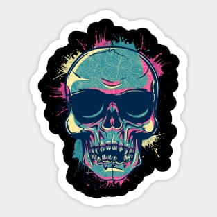 Happy skull Sticker